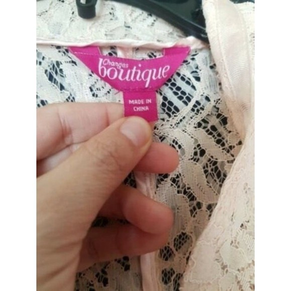 Changes Boutique Lace Top Cardigan Bridal Wedding guest Mom - Picture 6 of 12